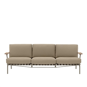 Muuto Settle Canapé d'extérieur 3 places Tissage côtelé 5/Taupe