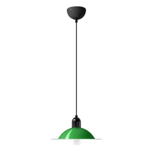 Suspension Stilnovo Lampiatta Petit, Blanc/ Vert