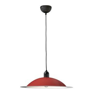 Suspension Stilnovo Lampiatta, Grand, Blanc/corail