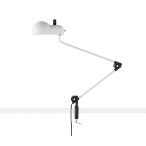 Lampe à poser Stilnovo Topo Morsetto Blanc