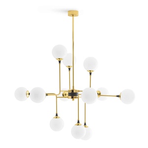 Stilnovo Galassia Suspension 12 Or/ Blanc