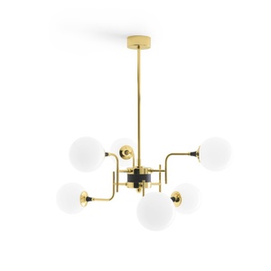 Stilnovo Galassia Suspension 6 Or/ Blanc