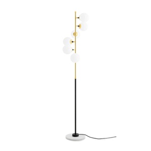 Stilnovo Galassia Lampadaire Or/ Blanc