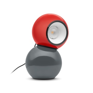 Stilnovo Gravitino Lampe à Poser Gris/ Rouge