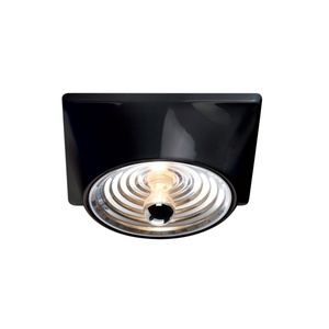 Applique Murale Stilnovo Goletta Noir Brillant/ Transparent