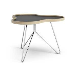 Table basse Swedese Flower 66x62 Noir/Chêne/ Chrome