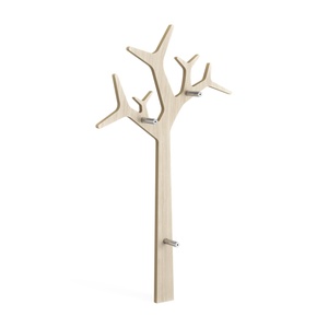 Porte-manteau Swedese Tree H134 en chêne pigmenté blanc