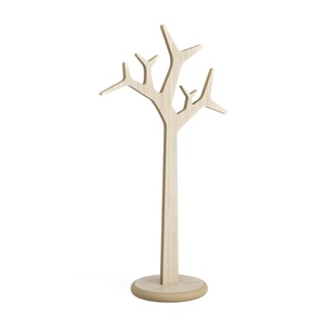 Portant à vêtements Swedese Tree H134 en chêne pigmenté blanc