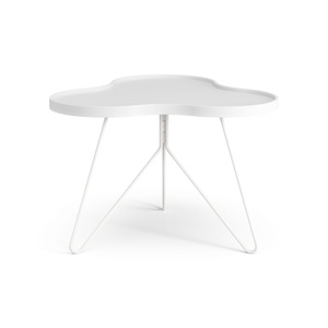 Table basse monobloc Swedese Flower 66x62 Blanc