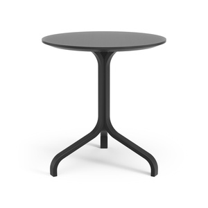 Table d'appoint suédoise Lamino H49 en hêtre laqué noir