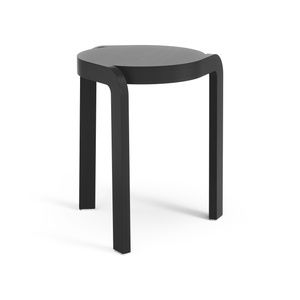 Tabouret Swedese Spin en frêne laqué noir