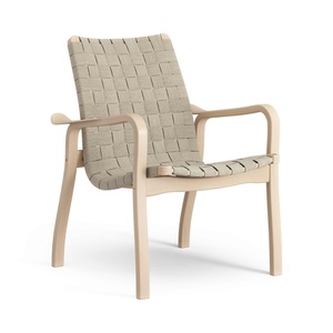 Fauteuil bas suédois Primo en hêtre naturel/nature