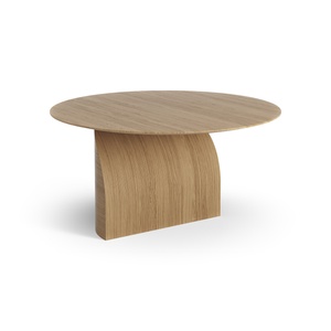 Table basse suédoise Savoa Ø84 en chêne huilé