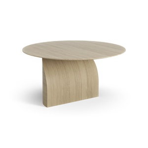 Table basse suédoise Savoa Ø84 en chêne naturel