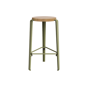 Tabouret TipToe MI LOU Chêne/Vert Kaki