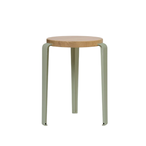 Tabouret TipToe LOU Chêne/Vert Kaki