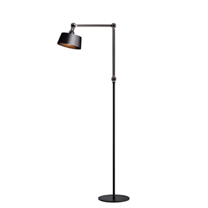 Lampadaire Tonone Bolt Long à 2 Bras, Noir Fumé