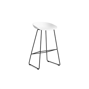 Tabouret de Bar HAY AAS38 H75 Acier Noir/Blanc