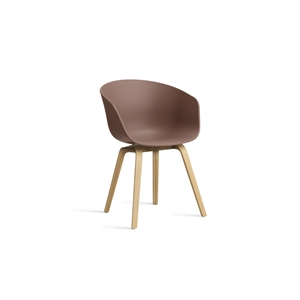 Chaise de Salle à Manger HAY AAC22 Chêne/Brique Tendre