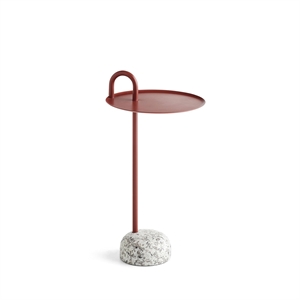 HAY Bowler Table d'Appoint Granit/Tile Rouge