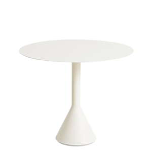 Table Conique HAY Palissade Ø90xH74 Blanc Crème