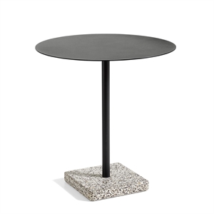 HAY Terrazzo Outdoor Cafe Table Ø70 Anthracite/ Gris Terrazzo