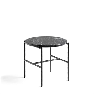 Table D'appoint HAY Rebar Ø45 en Marbre Noir