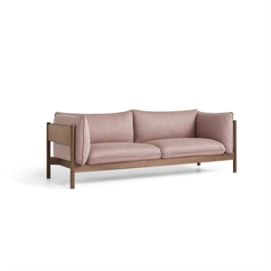Canapé 3 Places HAY Arbour Noyer/ Re-Wool 648