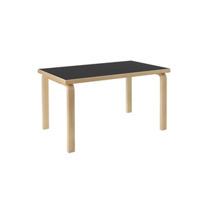 Table enfant rectangulaire Artek Aalto 80B Noir