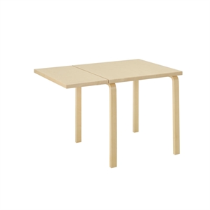 Table de salle à manger Artek Aalto DL81C avec Bouleau pliant en bouleau