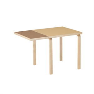 Table de salle à manger Artek Aalto DL81C pliante en Noyer/argile