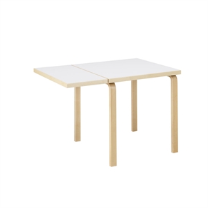 Table de salle à manger Artek Aalto DL81C avec table pliante Blanc