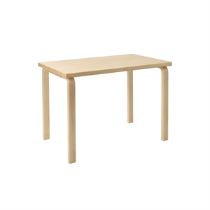 Table enfant rectangulaire Artek Aalto 80B en Bouleau