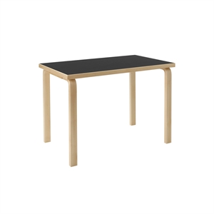 Table enfant rectangulaire Artek Aalto 80B Noir