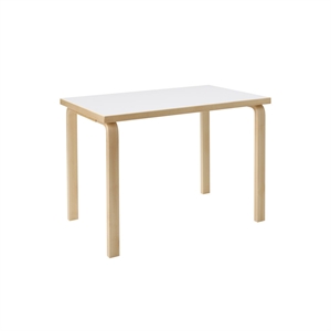 Table enfant rectangulaire Blanc Artek Aalto 80B