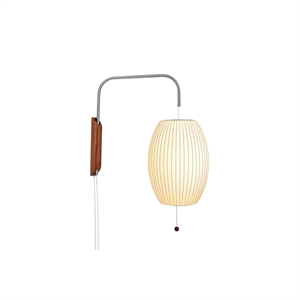 Petit Applique Murale HAY Nelson Cigar, Blanc Cassé, avec Câble