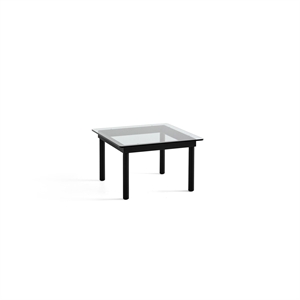 HAY Table Basse Kofi 36x60x60 Chêne Noir/Transparent