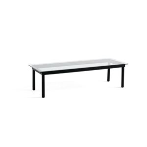 HAY Table Basse Kofi 36x50x140 Chêne Noir/Transparent