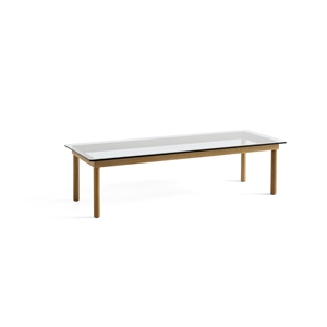 HAY Table Basse Kofi 36x50x140 Chêne/verre Transparent