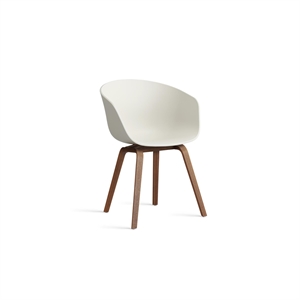 Chaise de Salle à Manger HAY AAC22 avec Accoudoirs , Noyer/crème Mélangée