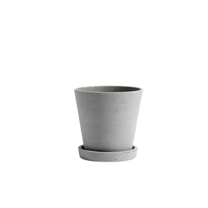 Pot de Flowerpot HAY avec Soucoupe M Gris