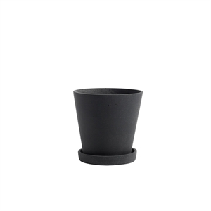 Pot de Flowerpot HAY avec Soucoupe M Noir