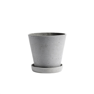 Pot de Flowerpot HAY avec Soucoupe L Gris