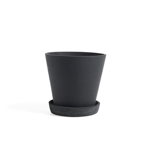 Pot de Flowerpot HAY avec soucoupe L Noir