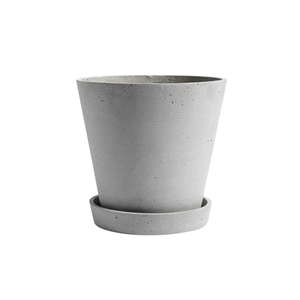 Pot de Flowerpot HAY avec soucoupe XL Gris