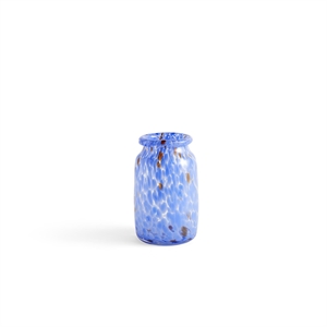 HAY Splash Vase à Col Bleu Moyen