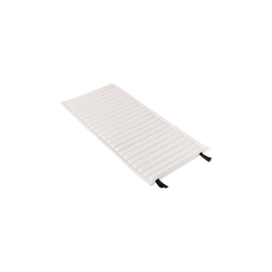 Coussin Matelassé HAY Palissade pour Chaise de Salle à Manger avec Accoudoirs, Blanc Crème
