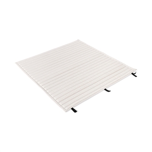 Coussin Matelassé HAY Palissade pour Banc de Salle à Manger, Blanc Crème