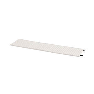 Coussin Matelassé HAY Palissade pour Chaise Longue Blanc Crème