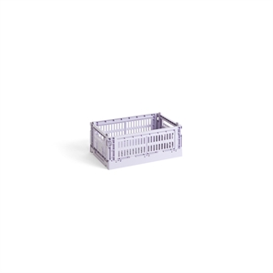 Petit Boîte de Rangement HAY Colour Crate Lavande